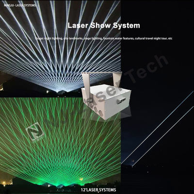 1.3mrad Луч 15W-30W Лазерный свет с длиной волны R-638nm G-525nm B-455 Nm ± 2% Выходной стабильности